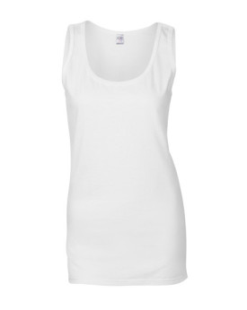 Gildan T-shirt sans manche femme 153 g/m² (White: 144 g/m²) 64200L Farbe:Weiß      