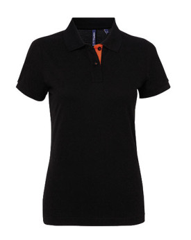 Polo Personnalisé Manche Courte Femme  200 g/m² - Asquith & Fox AQ022 - Polo Personnalisé avec marquage broderie, flocage ou ...