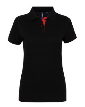 Polo Personnalisé Manche Courte Femme  200 g/m² - Asquith & Fox AQ022 - Polo Personnalisé avec marquage broderie, flocage ou ...