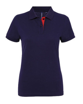 Polo Personnalisé Manche Courte Femme  200 g/m² - Asquith & Fox AQ022 - Polo Personnalisé avec marquage broderie, flocage ou ...