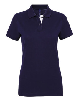 Polo Personnalisé Manche Courte Femme  200 g/m² - Asquith & Fox AQ022 - Polo Personnalisé avec marquage broderie, flocage ou ...