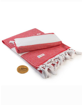 Serviettes de toilette Personnalisés      240 g/m² - ARTG AR056 Couleur:Red Taille:100 x 180 cm