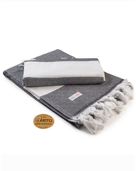 Serviettes de toilette Personnalisés      240 g/m² - ARTG AR056 Couleur:Black Taille:100 x 180 cm