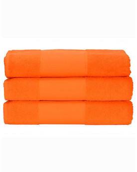 Serviettes de toilette Personnalisés      450 g/m² - ARTG AR070 Couleur:Bright Orange Taille:50 x 100 cm