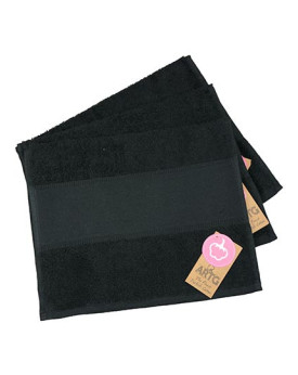 Serviettes de toilette Personnalisés      450 g/m² - ARTG AR074 Couleur:Black Taille:30 x 50 cm