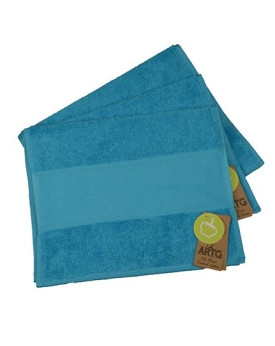 Serviettes de toilette Personnalisés      450 g/m² - ARTG AR074 Couleur:Aqua Blue Taille:30 x 50 cm