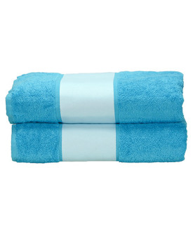Serviettes de toilette Personnalisés      450 g/m² - ARTG AR081 Couleur:Aqua Blue Taille:70 x 140 cm