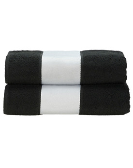 Serviettes de toilette Personnalisés      450 g/m² - ARTG AR081 Couleur:Black Taille:70 x 140 cm