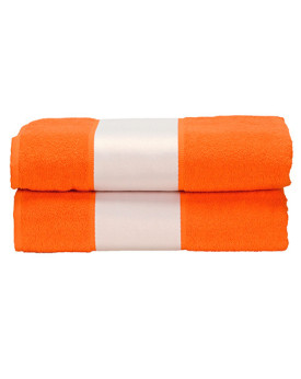 Serviettes de toilette Personnalisés      450 g/m² - ARTG AR081 Couleur:Bright Orange Taille:70 x 140 cm