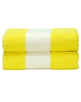 Serviettes de toilette Personnalisés      450 g/m² - ARTG AR081 Couleur:Bright Yellow Taille:70 x 140 cm