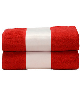 Serviettes de toilette Personnalisés      450 g/m² - ARTG AR081 Couleur:Fire Red Taille:70 x 140 cm