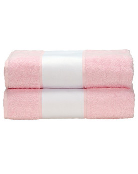 Serviettes de toilette Personnalisés      450 g/m² - ARTG AR081 Couleur:Light Pink Taille:70 x 140 cm