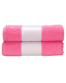 Serviettes de toilette Personnalisés      450 g/m² - ARTG AR081 Couleur:Pink Taille:70 x 140 cm