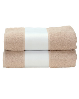 Serviettes de toilette Personnalisés      450 g/m² - ARTG AR081 Couleur:Sand Taille:70 x 140 cm
