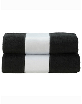Serviettes de toilette Personnalisés      450 g/m² - ARTG AR087 Couleur:Black Taille:100 x 210 cm