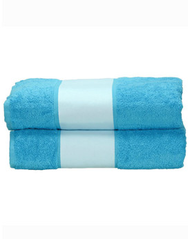 Serviettes de toilette Personnalisés      450 g/m² - ARTG AR087 Couleur:Aqua Blue Taille:100 x 210 cm