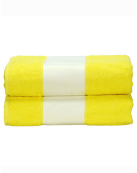 Serviettes de toilette Personnalisés      450 g/m² - ARTG AR087 Couleur:Bright Yellow Taille:100 x 210 cm