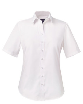 Chemise d'entreprise Personnalisée Manche Courte Femme 115 g/m² - Brook Taverner 2271 - Chemise d'entreprise Personnalisée av...