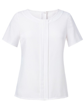 Chemise d'entreprise Personnalisée Manche Courte Femme 205 g/m² - Brook Taverner 2265 - Chemise d'entreprise Personnalisée av...