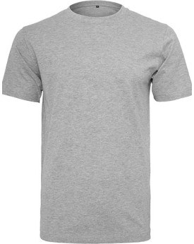 Tee shirt Personnalisé Manche Courte Bande de propreté|Col rond Homme  180 g/m² - Build Your Brand BY004 - Tee shirt Personna...