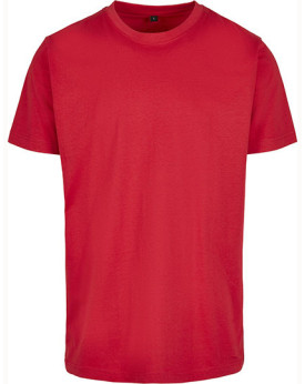 Tee shirt Personnalisé Manche Courte Bande de propreté|Col rond Homme  180 g/m² - Build Your Brand BY004 - Tee shirt Personna...