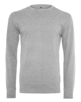 Sweat Personnalisée Manche Longue|avec liseré Point de croix|Bande de propreté|Col rond Homme  240 g/m² - Build Your Brand BY...