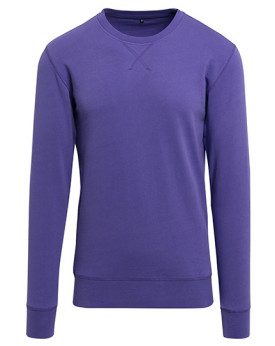 Sweat Personnalisée Manche Longue|avec liseré Point de croix|Bande de propreté|Col rond Homme  240 g/m² - Build Your Brand BY...