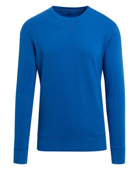 Sweat Personnalisée Manche Longue|avec liseré Point de croix|Bande de propreté|Col rond Homme  240 g/m² - Build Your Brand BY...