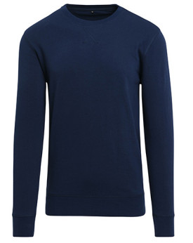 Sweat Personnalisée Manche Longue|avec liseré Point de croix|Bande de propreté|Col rond Homme  240 g/m² - Build Your Brand BY...