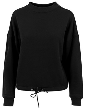 Sweat Personnalisée Manche Longue|avec liseré Bande de propreté|Col rond Femme  250 g/m² - Build Your Brand BY058 - Sweat Per...