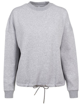 Sweat Personnalisée Manche Longue|avec liseré Bande de propreté|Col rond Femme  250 g/m² - Build Your Brand BY058 - Sweat Per...