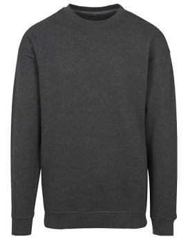 Sweat Personnalisée avec liseré Bande de propreté|Col rond Homme  300 g/m² - Build Your Brand BY075 - Sweat Personnalisé avec...