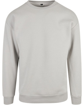 Sweat Personnalisée avec liseré Bande de propreté|Col rond Homme  300 g/m² - Build Your Brand BY075 - Sweat Personnalisé avec...
