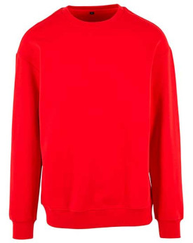 Sweat Personnalisée avec liseré Bande de propreté|Col rond Homme  300 g/m² - Build Your Brand BY075 - Sweat Personnalisé avec...