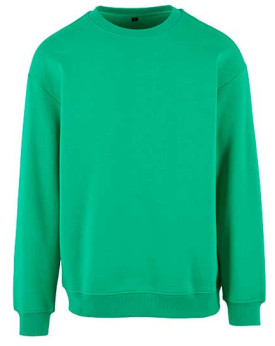 Sweat Personnalisée avec liseré Bande de propreté|Col rond Homme  300 g/m² - Build Your Brand BY075 - Sweat Personnalisé avec...