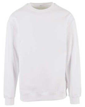 Sweat Personnalisée avec liseré Bande de propreté|Col rond Homme  300 g/m² - Build Your Brand BY075 - Sweat Personnalisé avec...