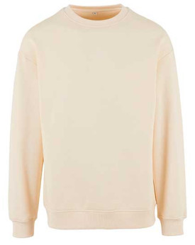 Sweat Personnalisée avec liseré Bande de propreté|Col rond Homme  300 g/m² - Build Your Brand BY075 - Sweat Personnalisé avec...