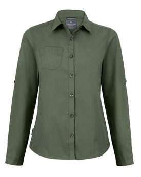 Chemise d'entreprise Personnalisée Enroulable|Manche Longue Femme  115 g/m² - Craghoppers Expert CES002 - Chemise d'entrepris...