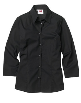 Chemise d'entreprise Personnalisée Manche 3/4 Femme 125 g/m² - CG Workwear 00600-15 - Chemise d'entreprise Personnalisée avec...