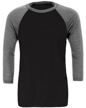 Tee shirt Personnalisé Manche 3/4 Unisexe 135 g/m² - Canvas 3200 - Tee shirt Personnalisé avec marquage broderie, flocage ou ...