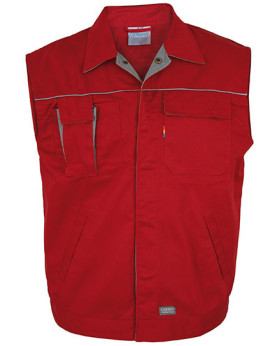 Veste Personnalisée Sans Manche Homme 300 g/m² - Carson Contrast CC700 - Vêtement de travail Personnalisé avec marquage brode...
