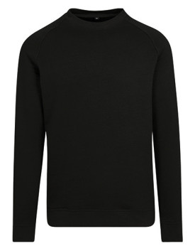 Sweat Personnalisée Manche Longue|avec liseré|Raglan Col rond Homme  250 g/m² - Build Your Brand BY094 - Sweat Personnalisé a...