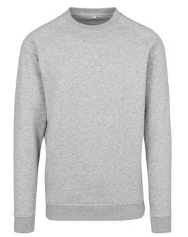 Sweat Personnalisée Manche Longue|avec liseré|Raglan Col rond Homme  250 g/m² - Build Your Brand BY094 - Sweat Personnalisé a...