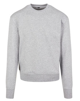 Sweat Personnalisée Manche Longue|avec liseré Col rond Homme ou Femme 280 g/m² - Build Your Brand BY120 - Sweat Personnalisé ...