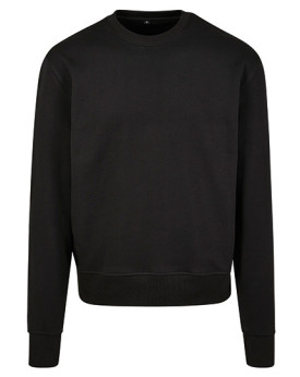 Sweat Personnalisée Manche Longue|avec liseré Col rond Homme ou Femme 280 g/m² - Build Your Brand BY120 - Sweat Personnalisé ...