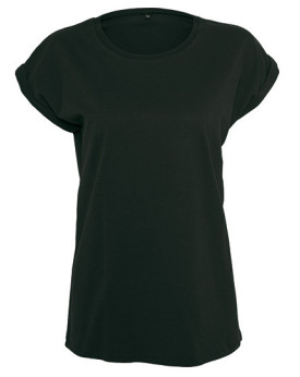 Tee shirt Personnalisé Manche Courte Col rond Femme  140 g/m² - Build Your Brand BY138 - Tee shirt Personnalisé avec marquage...
