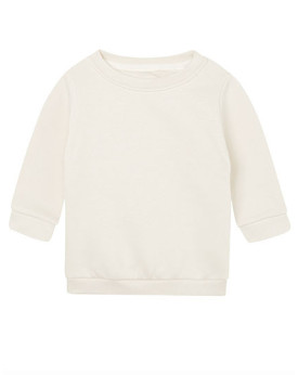 Sweat Personnalisée Manche Longue|avec liseré Bande de propreté|Col rond Enfant 280 g/m² - Babybugz BZ64 - Sweat Personnalisé...