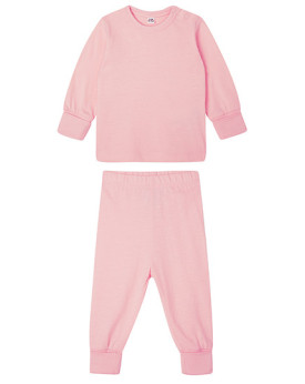 Grenouillères & pyjamas Personnalisés Manche Longue|avec liseré Col rond Enfant  150 g/m² - Babybugz BZ67 - Pyjamas avec marq...