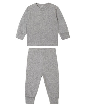 Grenouillères & pyjamas Personnalisés Manche Longue|avec liseré Col rond Enfant  150 g/m² - Babybugz BZ67 - Pyjamas avec marq...