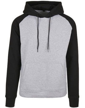 Sweat Personnalisé Raglan Homme 270 g/m² - Build Your Brand Basic BB005 - Sweat Personnalisé avec marquage broderie, flocage ...